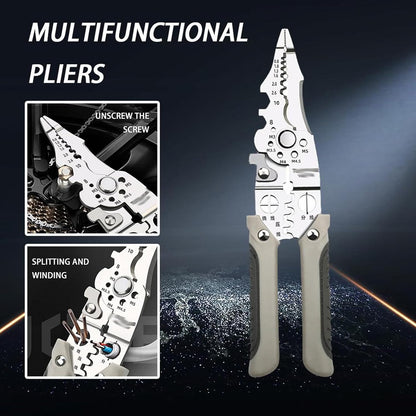 Multifunctional 8-in-1 Nail Breaker Pliers & Multi-Tool