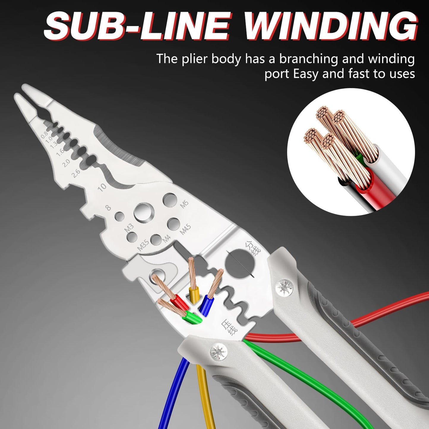 Multifunctional 8-in-1 Nail Breaker Pliers & Multi-Tool