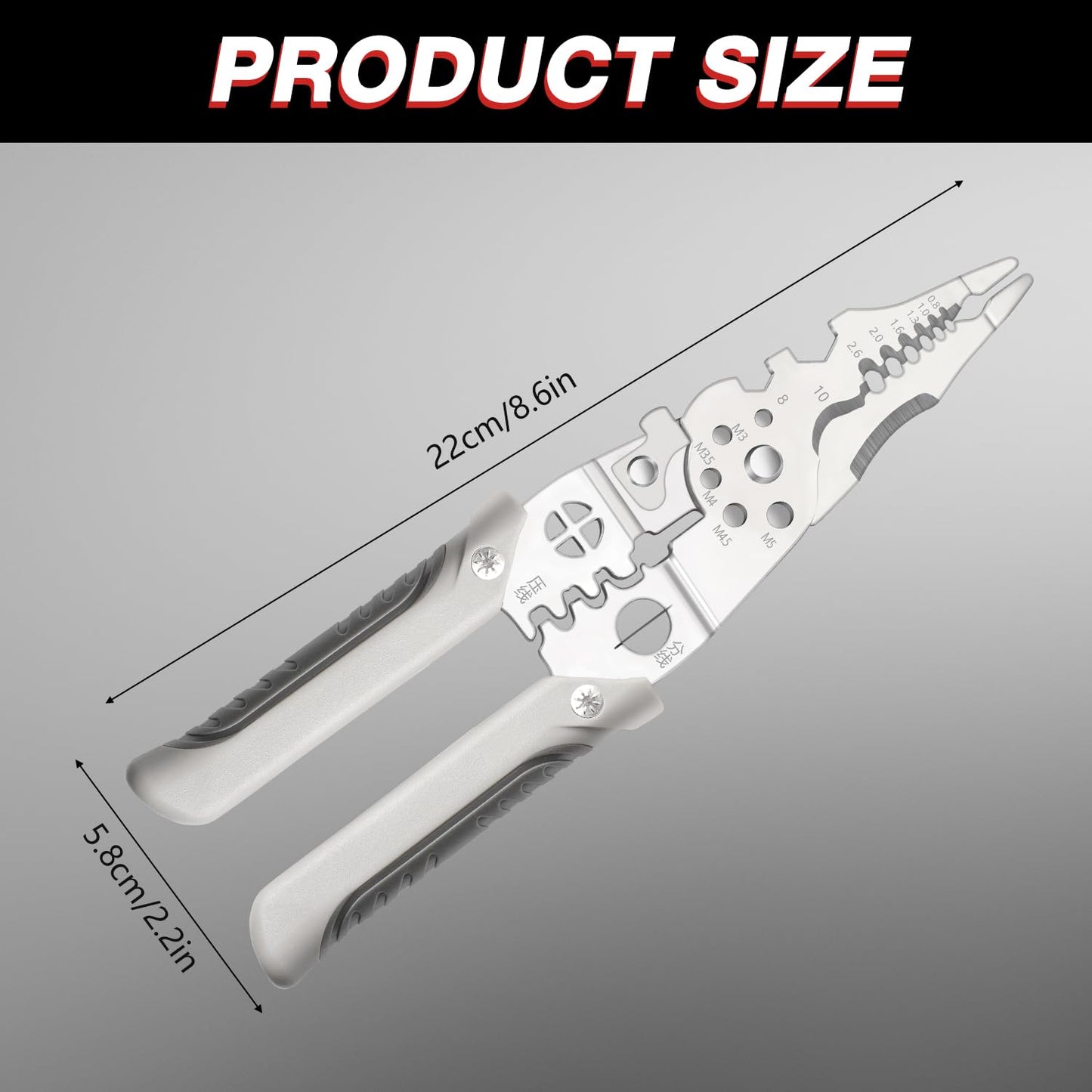 Multifunctional 8-in-1 Nail Breaker Pliers & Multi-Tool